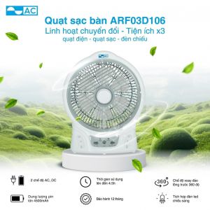 Quạt sạc tích điện AC ARF03D106